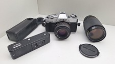 Minolta X-300 Spiegelreflexkamera, silber mit 2 Objektiven und Auto Winder