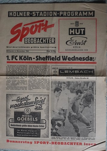 Fussball programmheft 63 64 - , 63/64