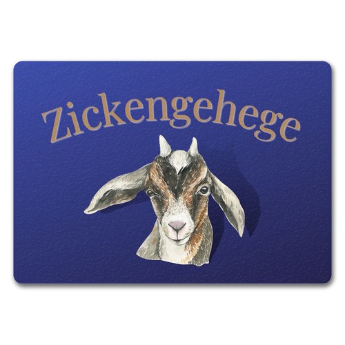 Zickengehege fußmatte - zickengehege, in