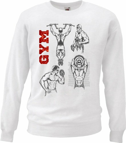 Sweatshirt gym bodybuilding - sweatshirt,