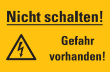 Aufkleber "Nicht schalten