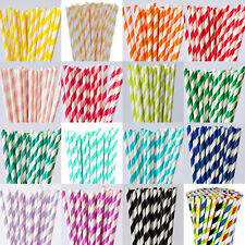 Papier Trinkhalme 100 stück /