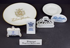 7 x Porzellan Reklame