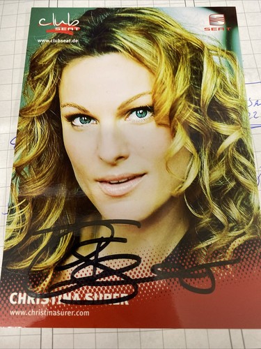 Christina surer autogrammkarte - christina,