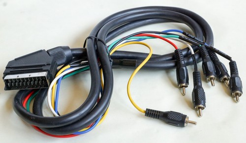 Scart auf cinch - auf, kabel