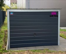 Blechgarage 3x5m Dachneigung nach hinten Moderngarage Stahlgaragen Lagerschuppen