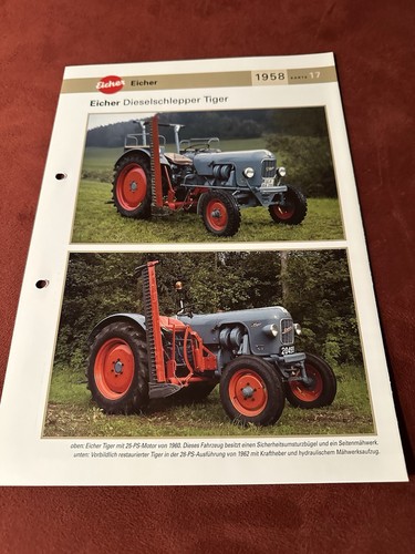 Eicher traktor dieselschlepper - eicher,