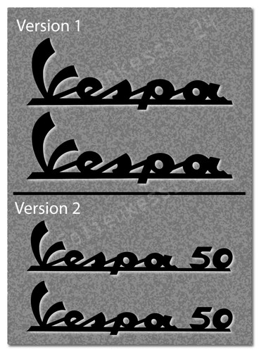 Aufkleber vespa oder - ,
