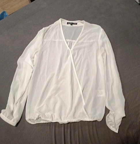 Damen bluse weiß basic - bluse,