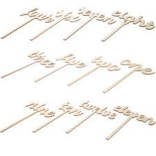 12 Pcs Tischzahlen Party