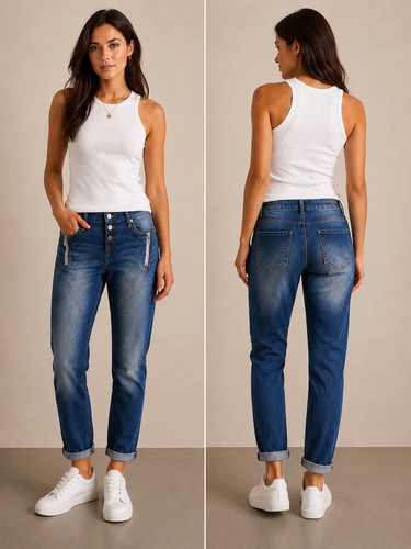 Jeans blau damenjeans - 42,