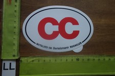 Alter Aufkleber Buchhandlung Bücherei CC BERTELSMANN BUCHCLUB