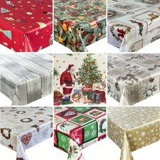 Tischdecke Wachstuch Gartentischdecke abwaschbar – Meterware, Weihnachtsmuster