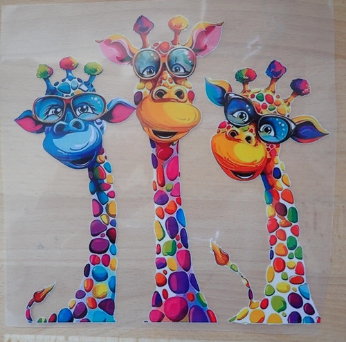 Bügelbild giraffen - bügelbild,