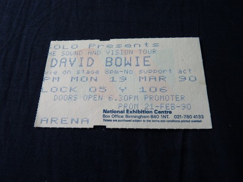 Ticket david bowie birmingham - david,