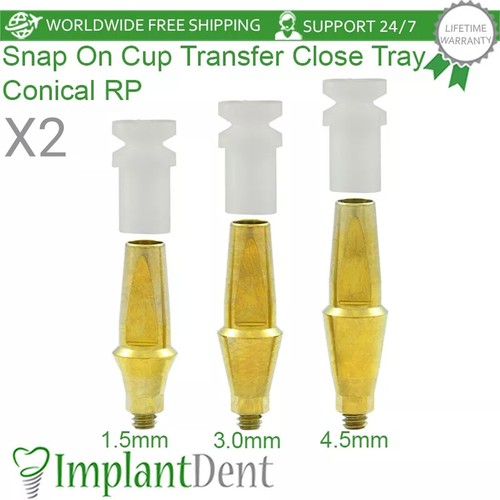 Dental anatomic snap on - 2x, snap-on
