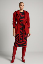 Vintage Rote Wildlederjacke