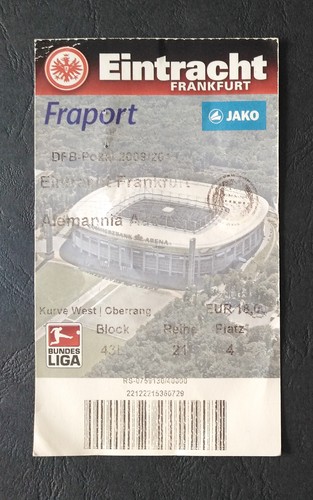 Ticket dfb pokal 2009 - dfb, 2009/10