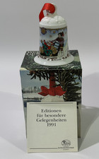 Vintage Hutschenreuther Weihnachtsglocke Nordpol 1991 Porzellan Glocke Deko HL13