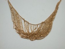 feine dezente Collierkette mit Farbsteinen massiv Gold 750