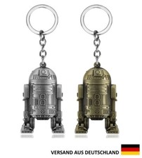 Star Wars Droid R2D2 Figur Metall Schlüsselanhänger Film Spiel Roboter Toy Deko