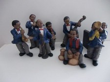 8tlg.Jazz-Band   Figuren aus Resin max.Höhe 12 cm