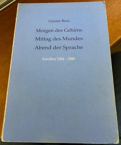 Günter brus morgen des - brus,