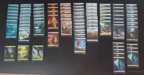 Full art basic land länder - art,