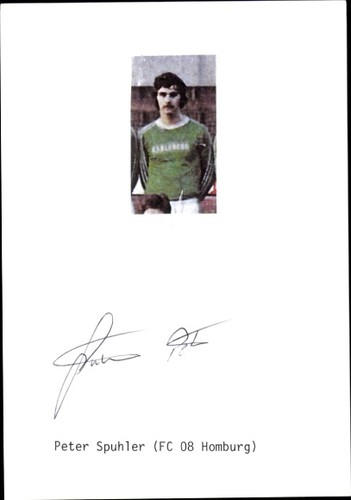 Autogramm fußballer peter - autogramm,