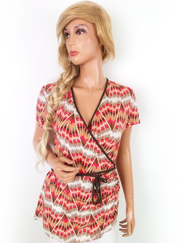 Vintage damen wickelbluse - vintage,