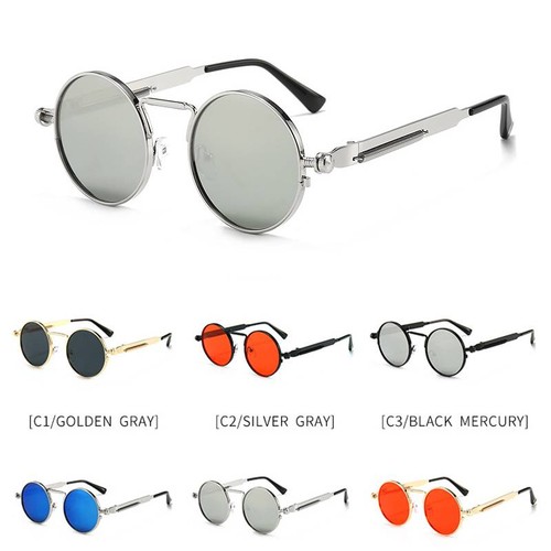 Steampunk runde sonnenbrille - steampunk,
