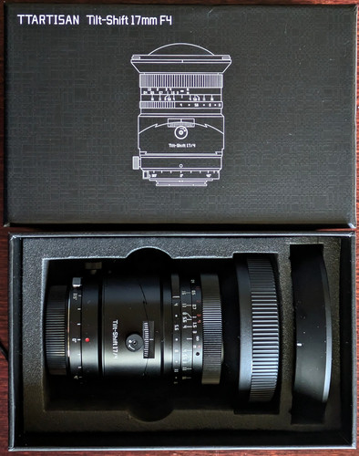Ttartisan 17mm tilt shift - f/4,