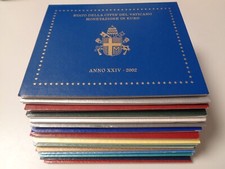 VATIKAN ab 2002 - KMS Kursmünzensatz im Blister, stgl. - JAHRGANG NACH WAHL