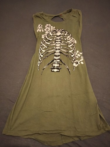 Damen kleid skelett halloween - kleid,