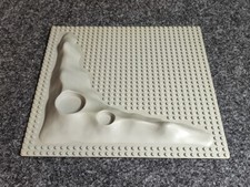 Lego 1 x 3947a Krater Mond Platte 32 x 32 Baseplate altgrau - Classic Space