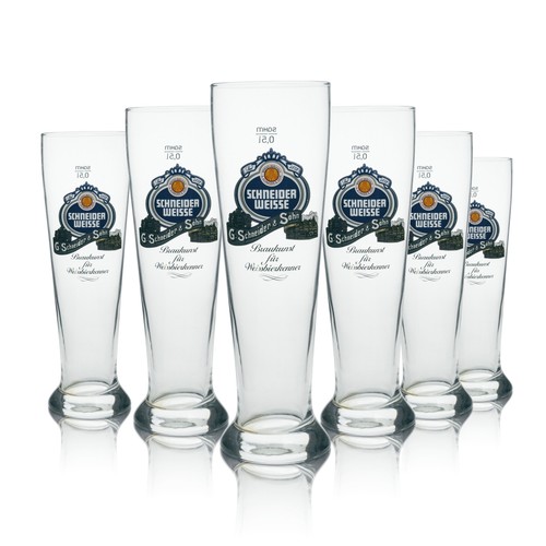 Schneider weisse bier glas - 6x,