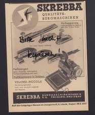 FREIBURG, Werbung 1941, SKREBBA KG Büromaschinen-Fabrik