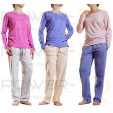 Damen Schlafanzug Pyjama Hausanzug Gr S M L XL XXL 36 38 40 42 44 48 50 52 54 