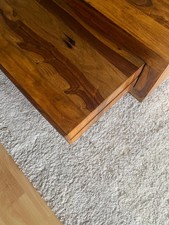 Wohnzimmertisch 90x90 beidseitig je 40 cm ausziehbar Marke Wohnling