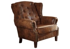 Chesterfield Sessel braun