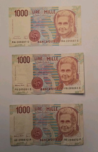 Italien 1000 lire montessori - italien,