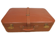 50er 60er Hartschalenkoffer Leder Reisekoffer Oldtimer 50s 60s Vintage