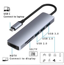 6-In-1 USB C Hub Docking