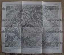 486c❚ alte Landkarte Wittlich Heidenburg Raversbeuren Kempfeld Bernkastel Osann