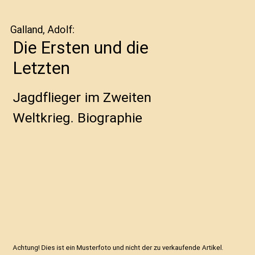 Die ersten und - ersten,