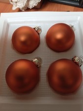 Christbaum Kugeln Glas braun/gold 