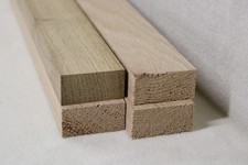 (a79)  4Stk 40cm Rechteckleiste Eiche 20x40mm Vierkant Holzleisten