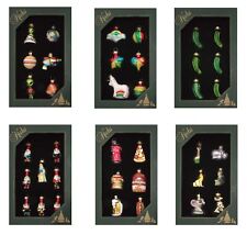 Krebs Glas Lauscha Weihnachtsbaumschmuck Mini Sets - versch.Figuren - ab 3,5cm