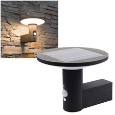 premium LED Solar-Wand-Leuchte mit Bewegungsmelder Außen-Lampe IP54 2 Modi