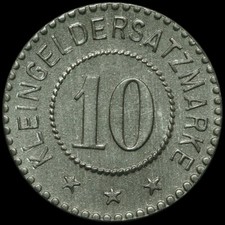 NOTGELD: 10 Pfennig, Zink -